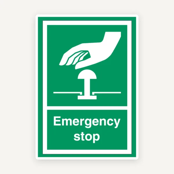 Sign emergency stop