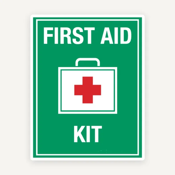 Sign first aid kit