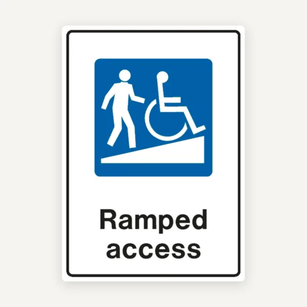 Sign ramped access