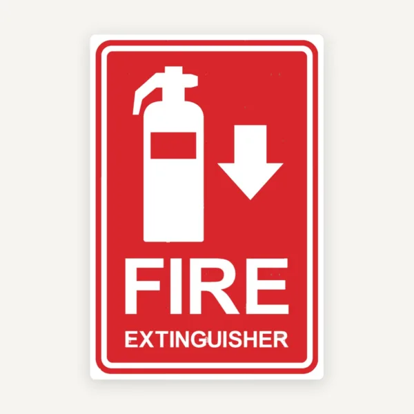 Signs fire extinguisher