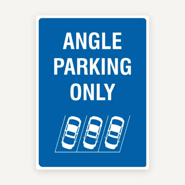 Indicator „Angle Parking Only” - Semnalizare profesională pentru parcări