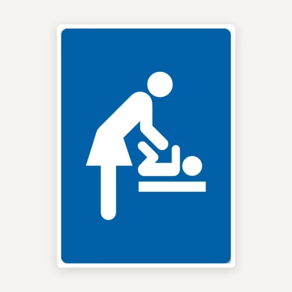 Semn de Ușă Mama și Copil pentru Schimb Bebelusi