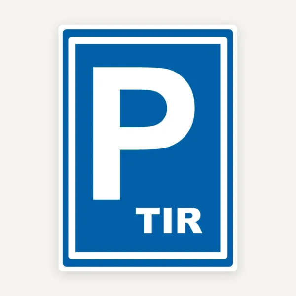 Parking lot for road sign