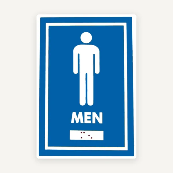 Plăcuțe Braille WC Bărbați și Femei - Semnalizare Tactilă 3D pentru Nevăzători și Persoane cu Vedere Redusă