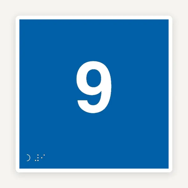 Placuta nr 9 braille