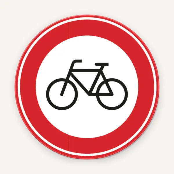 Semn de circulație interzis pentru biciclete