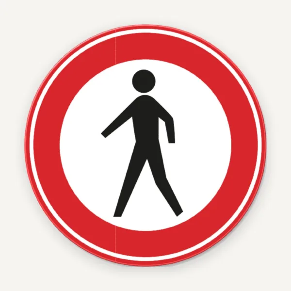 Semn de circulatie interzis pietonilor