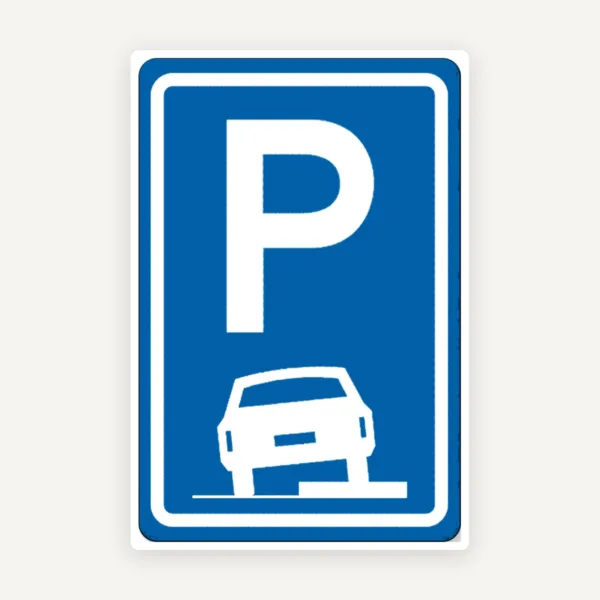 Semn de circulație  parcare pe trotuar