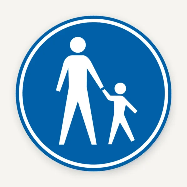 Semn de circulație pentru mama si copil