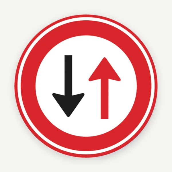 Semn de circulație  trafic din sens opus