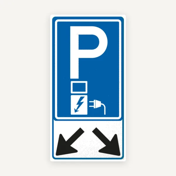 Semn pentru parcare de circulatie  încărcare auto electrică