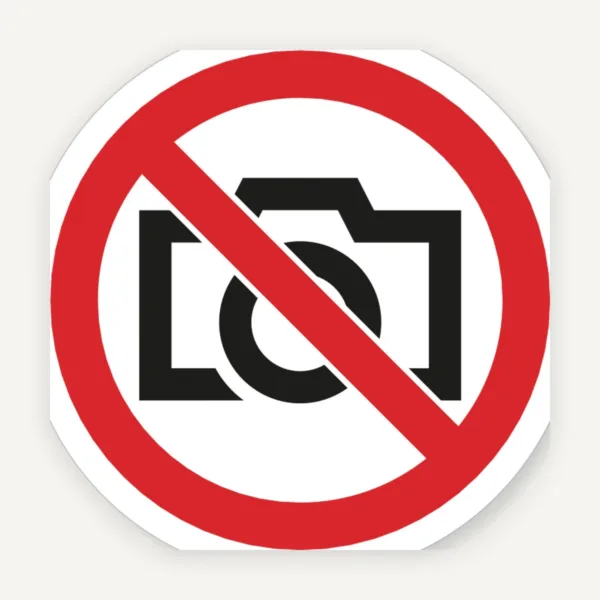 ETICHETĂ „FĂRĂ FOTOGRAFIE / FILMARE / ÎNREGISTRARE”