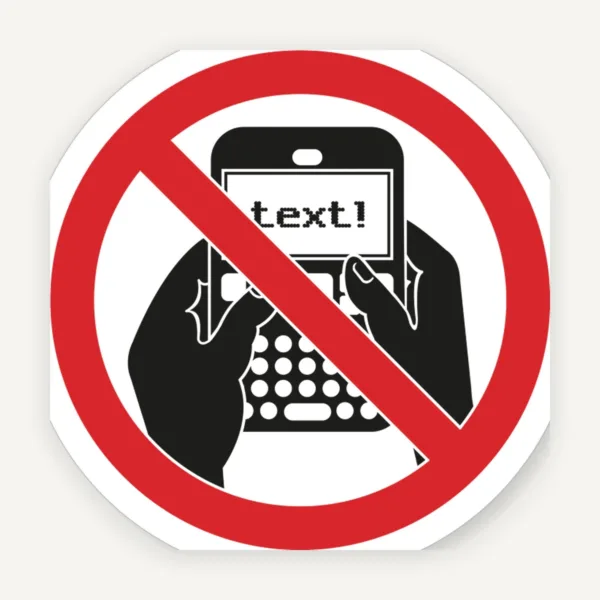 Etichetă interzis mesajele pe telefon