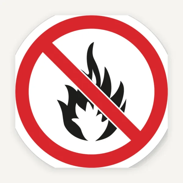 Etichete și Stickere de Siguranță - Interzicerea Focului | Protecție și Prevenire Incendii