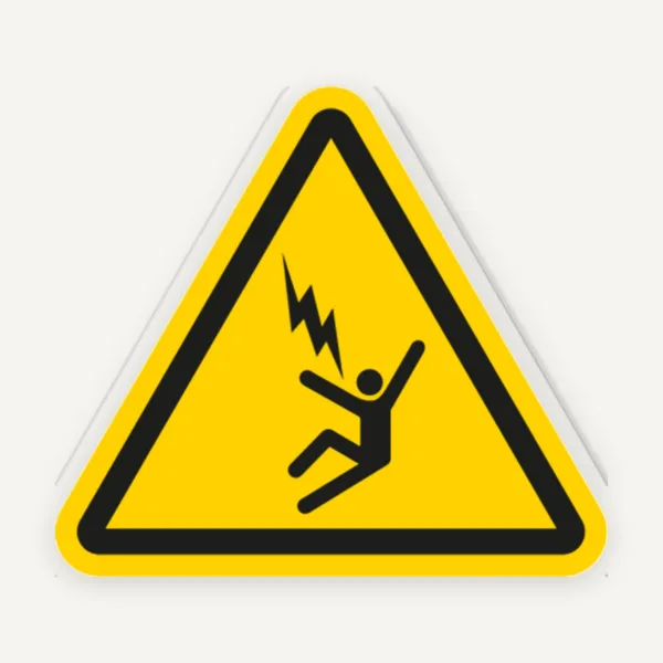 Etichetă Vizibilă Pericol Electric - Siguranță și Prevenire Accidente