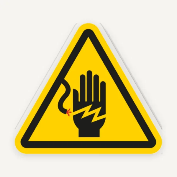 Etichetă Pericol Electrocutare - Avertizare Fire cu Curent, Nu Atinge | Siguranță Electrică