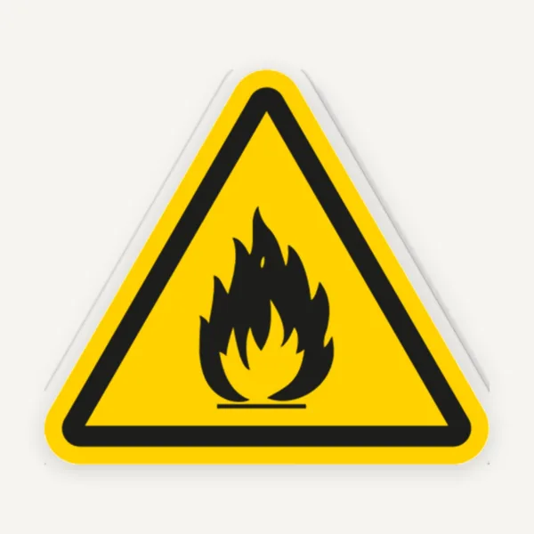 Etichetă Pericol de Incendiu - Semnalizare Sigură pentru Prevenirea Incendiilor