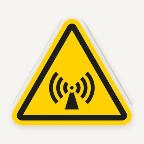 Eticheta de Siguranță pentru Radiații Ionizante și Pericol Electromagnetic