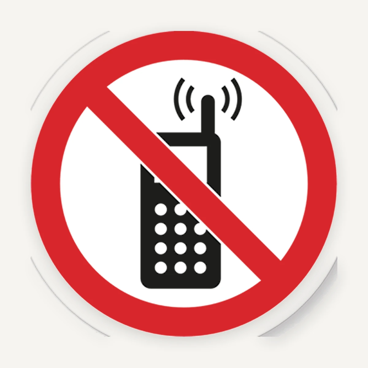 Etichetă Telefon Interzis - Controlează Accesul și Protejează Spațiul