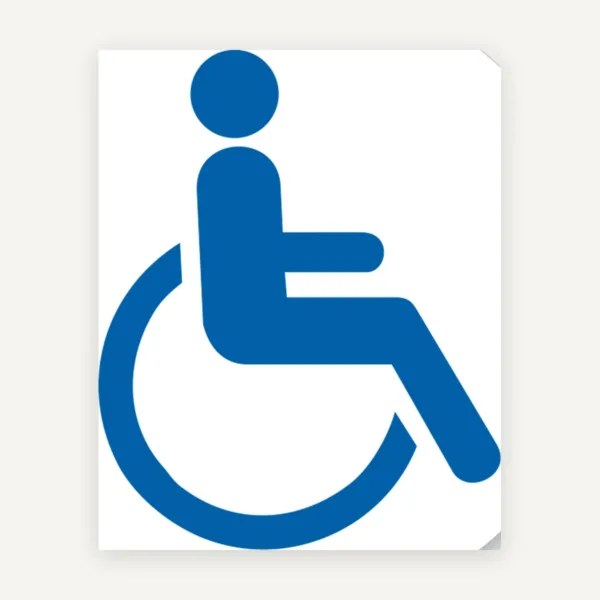 Etichetă Persoană cu Dizabilități - Vizibilitate și Siguranță Pentru Mașină
