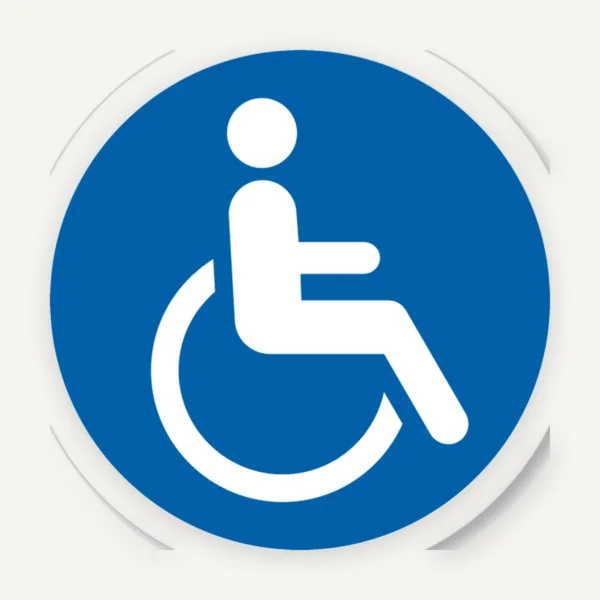 Etichetă Auto pentru Persoană cu Handicap - Sticker Profesional pentru Parbriz