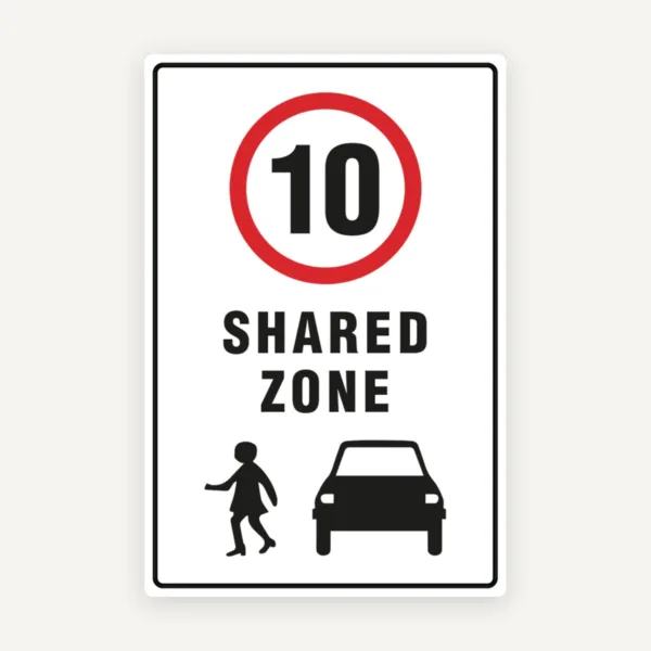 Indicator Zonă Comună pentru Trafic - Limita 10 km/h
