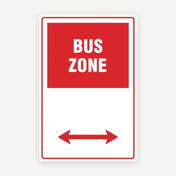 Indicator pentru zone special amenajate pentru transport public - Microbuze și autobuze