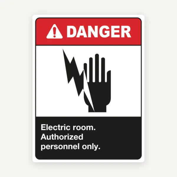 Indicator pentru cameră cu Acces Limitat - pericol electric