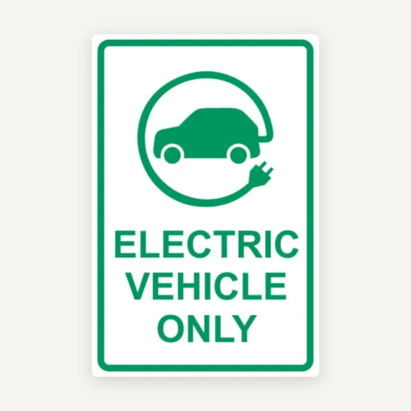 Semn Stații Încărcare Vehicule Electrice EV - Asigură-ți Locul de Parcare Electric