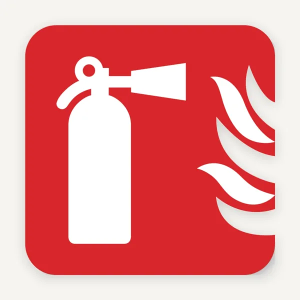 ETICHETĂ CU SIMBOL STINGĂTOR DE INCENDIU