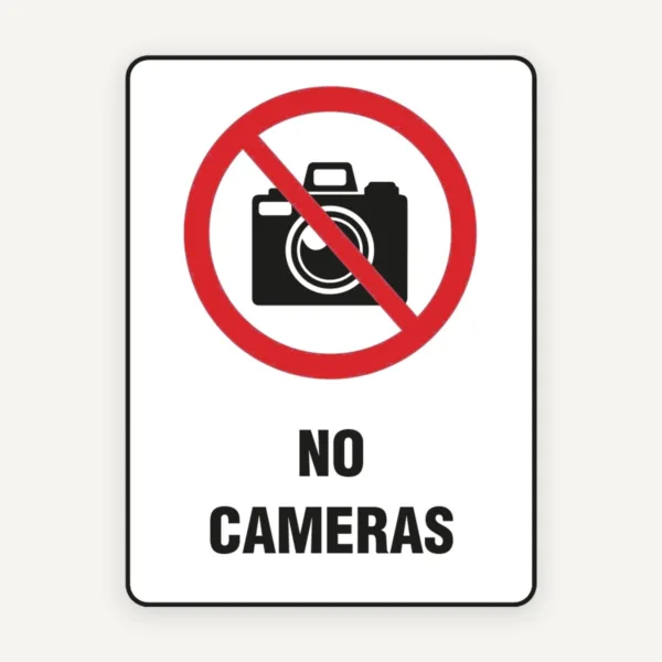 NO CAMERAS SIGN