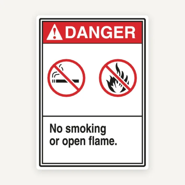 No Smoking Or Open Flame