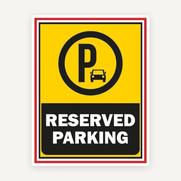 reserved parking sign personalized