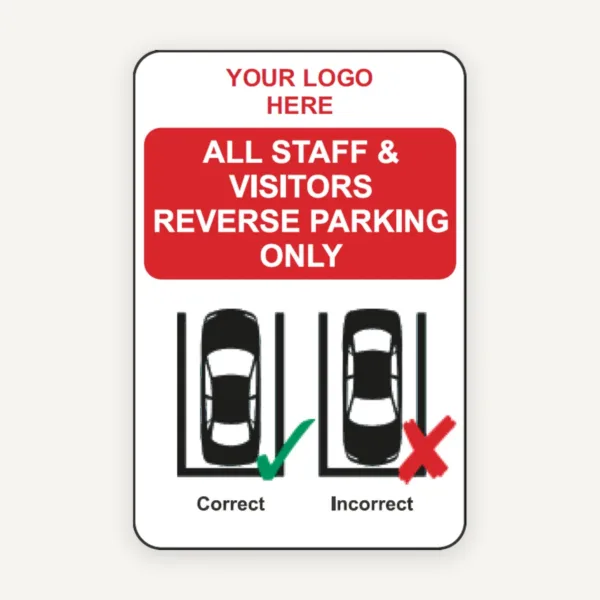 Reverse Parking Only With Car Sign Reverse Parking