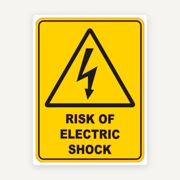 Risk Of Electric Shock Sign