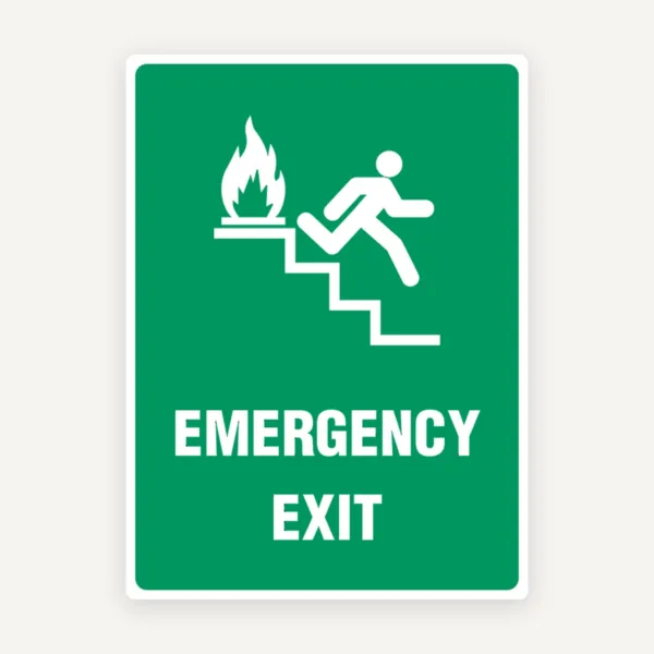 SIGN EMERGENCY EXIT STAIRWAY RIGHT