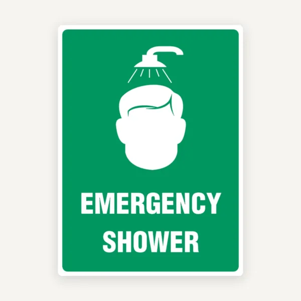 SIGN EMERGENCY SHOWER