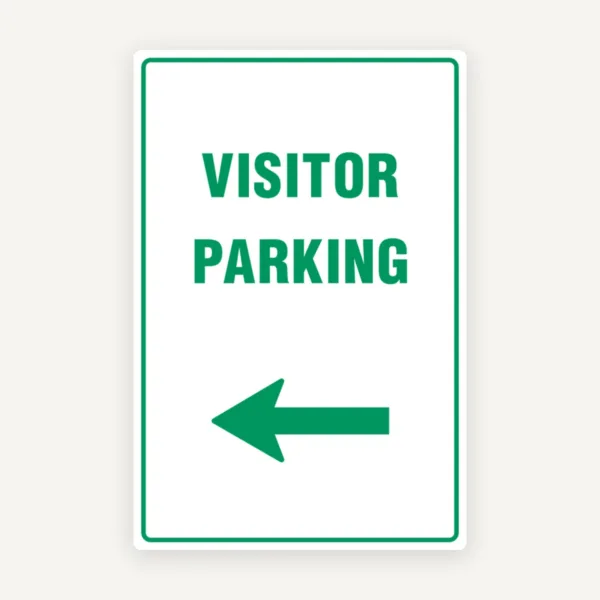 VISITOR PARKING LEFT SIGN