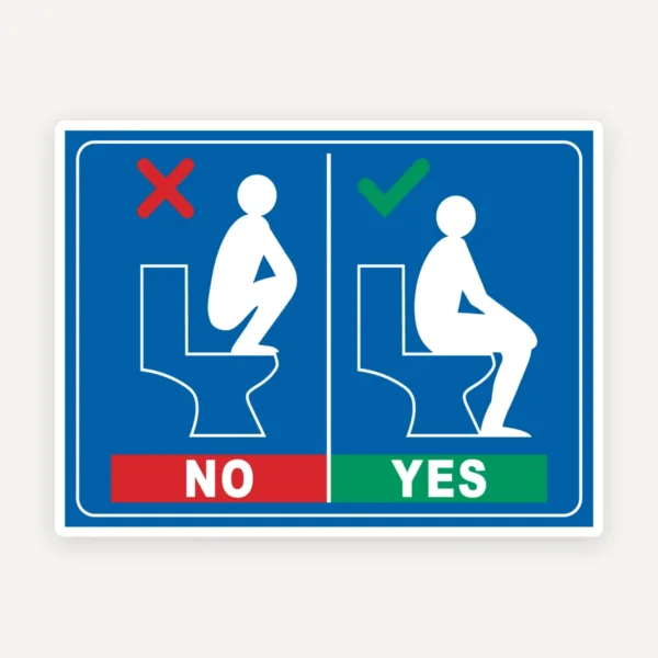Indicator Cum să folosești toaleta WC - Instrucțiuni clare pentru utilizare corectă