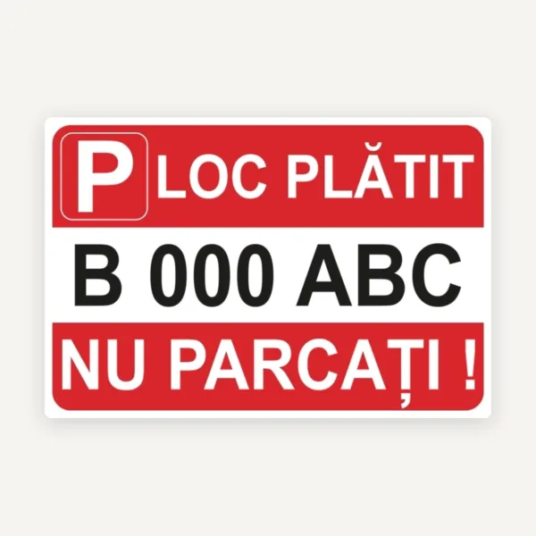 Loc platit personalizat