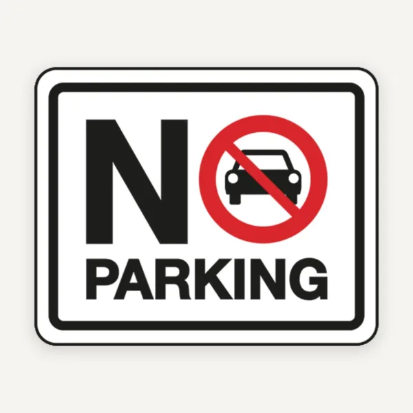 No Parking No sign