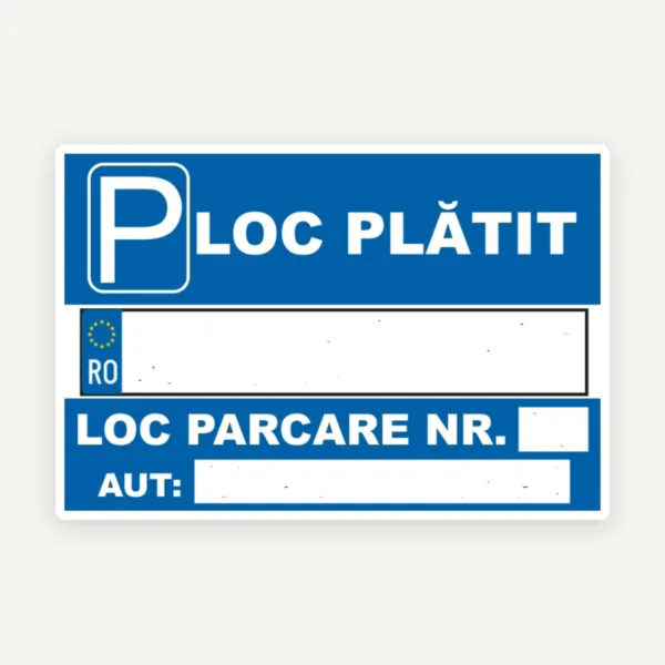 Parcare cu loc platit