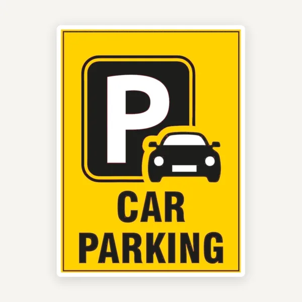 Parking car signs