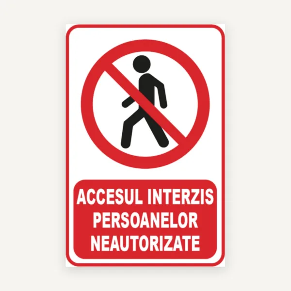 Persoane neautorizate