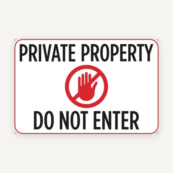 private property do not enter