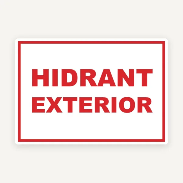 Semn pentru hidrant exterior