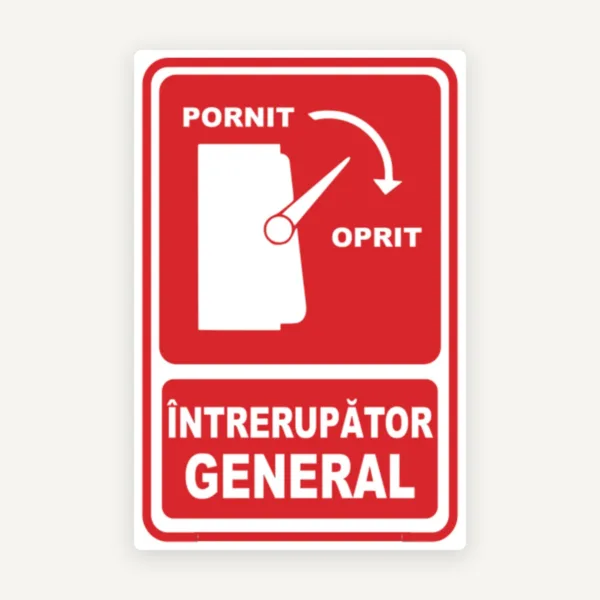 Semn pentru intrerupator  inchis si deschis