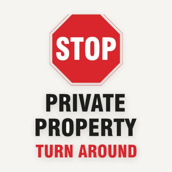 Stop private property turn around