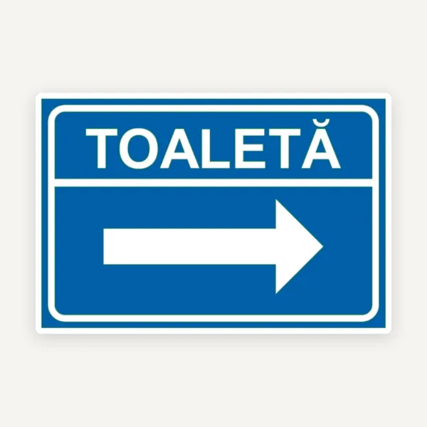 Toaleta in dreapta