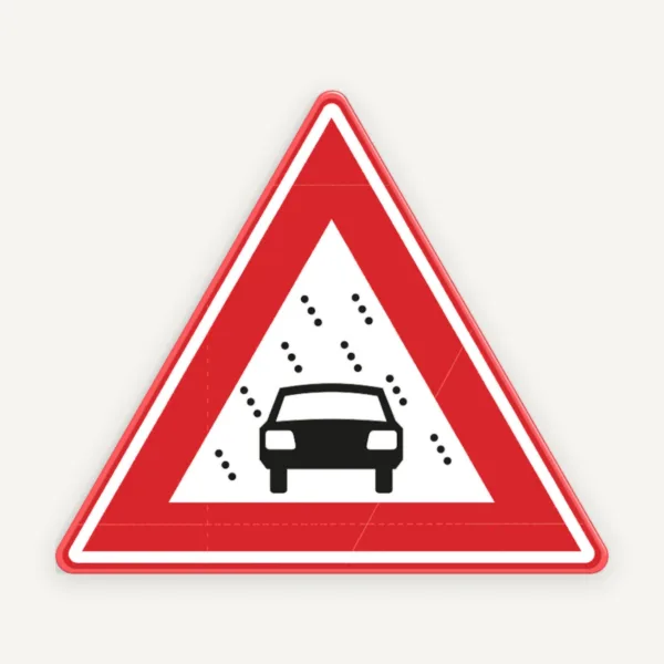 Indicator de Avertisment Vizibilitate Slabă - Semnalizare Rutieră Omologată și Foarte Vizibilă